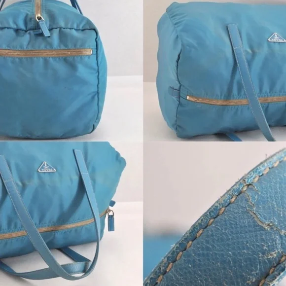 💯Auth. PRADA TESSUTO BOSTON BAG - Picture 11 of 13